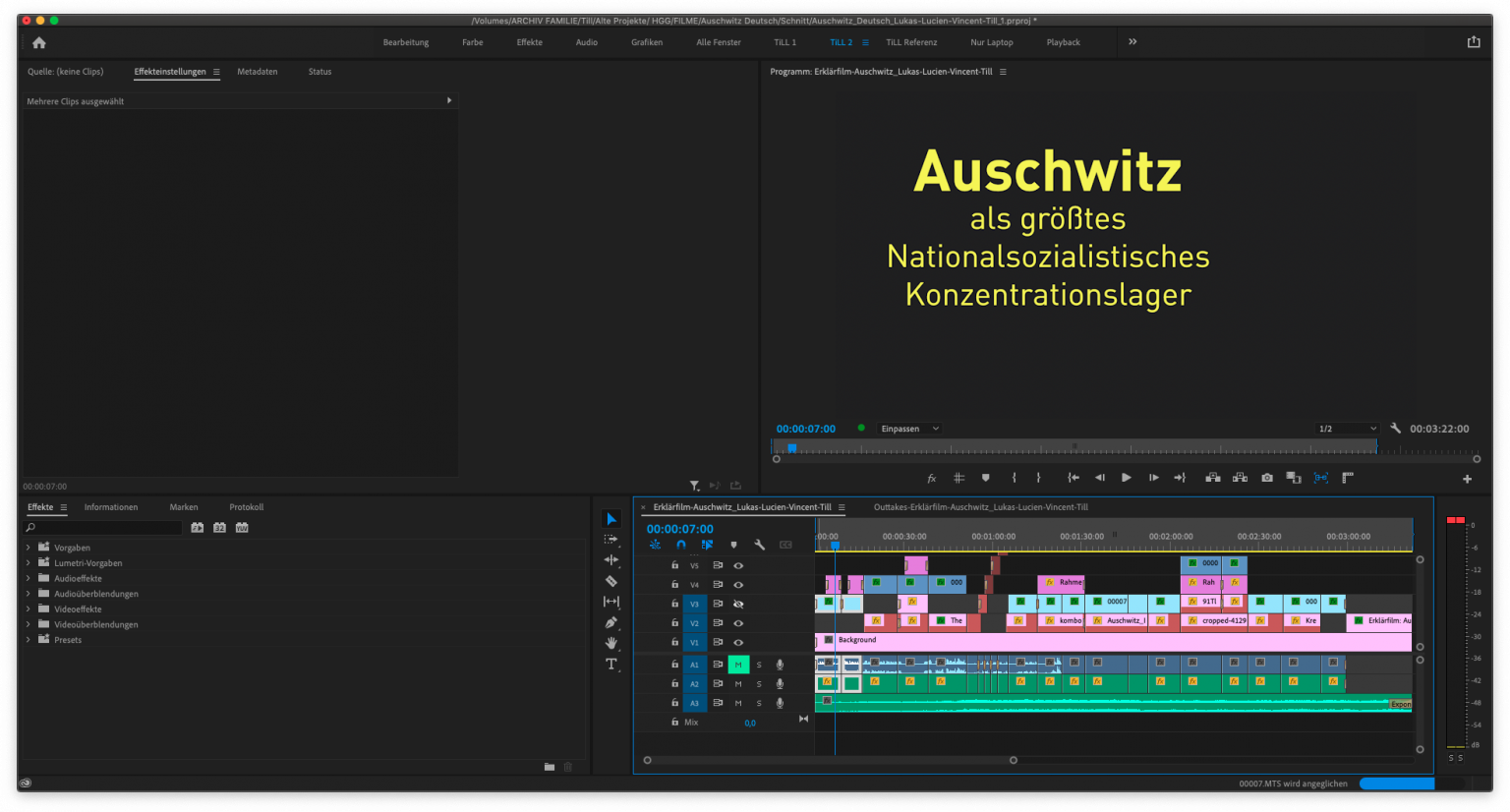 Schnitt Erklärfilm, 2020 (Thema: Auschwitz)